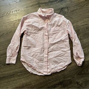 Cat & Jack Girls Light Pink Casual Button-Down Shirt